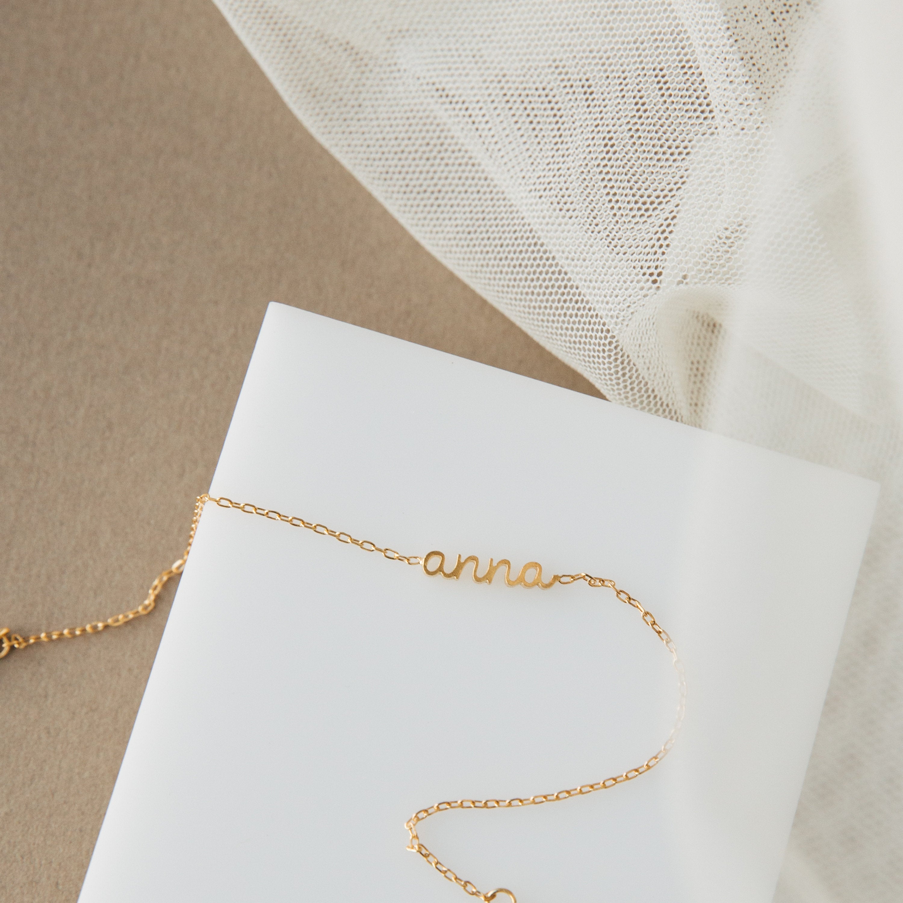 Personalized Elegance: Tiny Name Bracelet